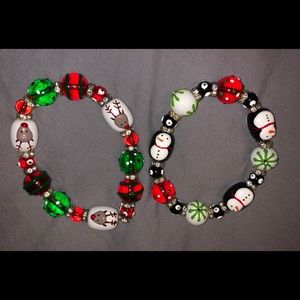 Two Christmas bracelets